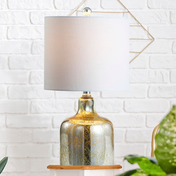 Gemma 19" Glass Bell LED Table Lamp - JONATHAN Y